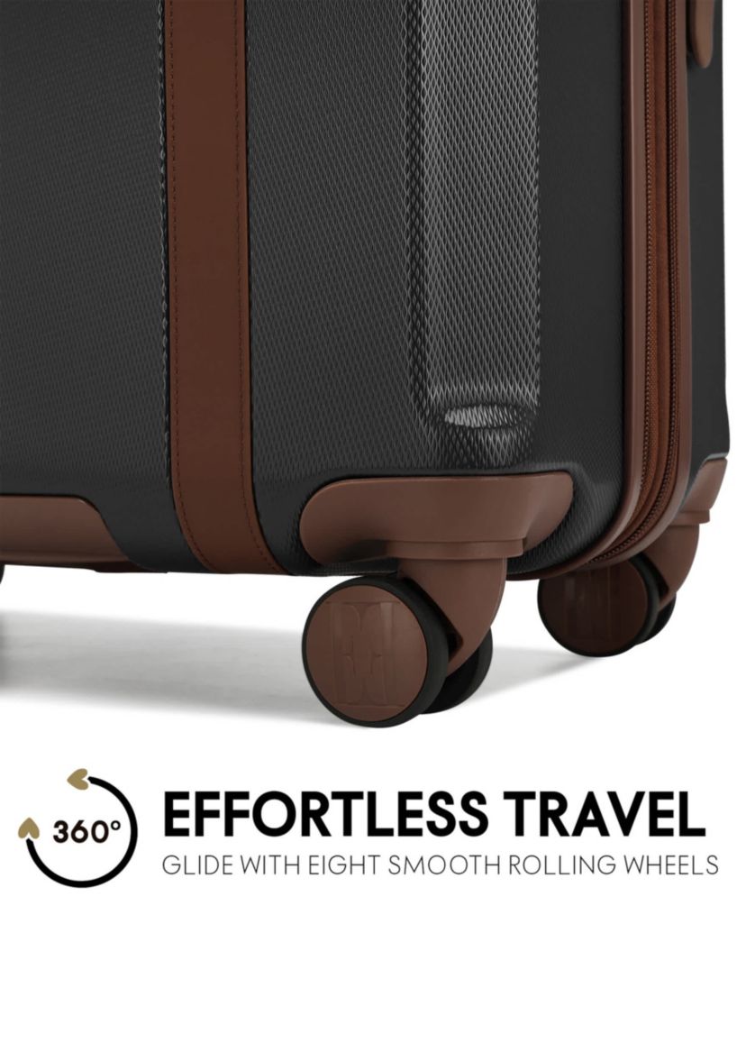 Luxe Journey 3 Piece Expandable Retro Spinner Luggage Set