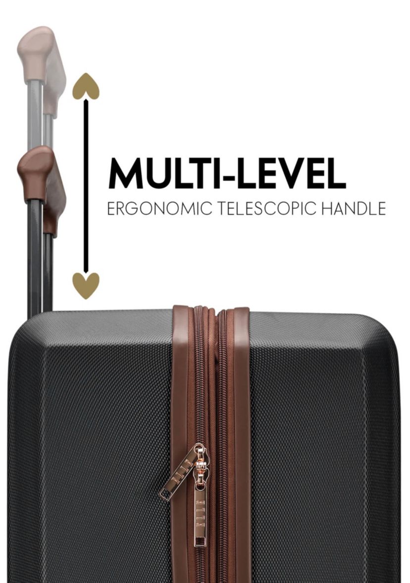 Luxe Journey 3 Piece Expandable Retro Spinner Luggage Set
