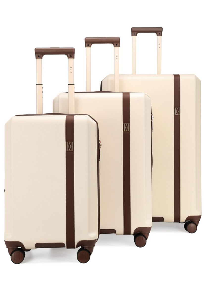 Luxe Journey 3 Piece Expandable Retro Spinner Luggage Set