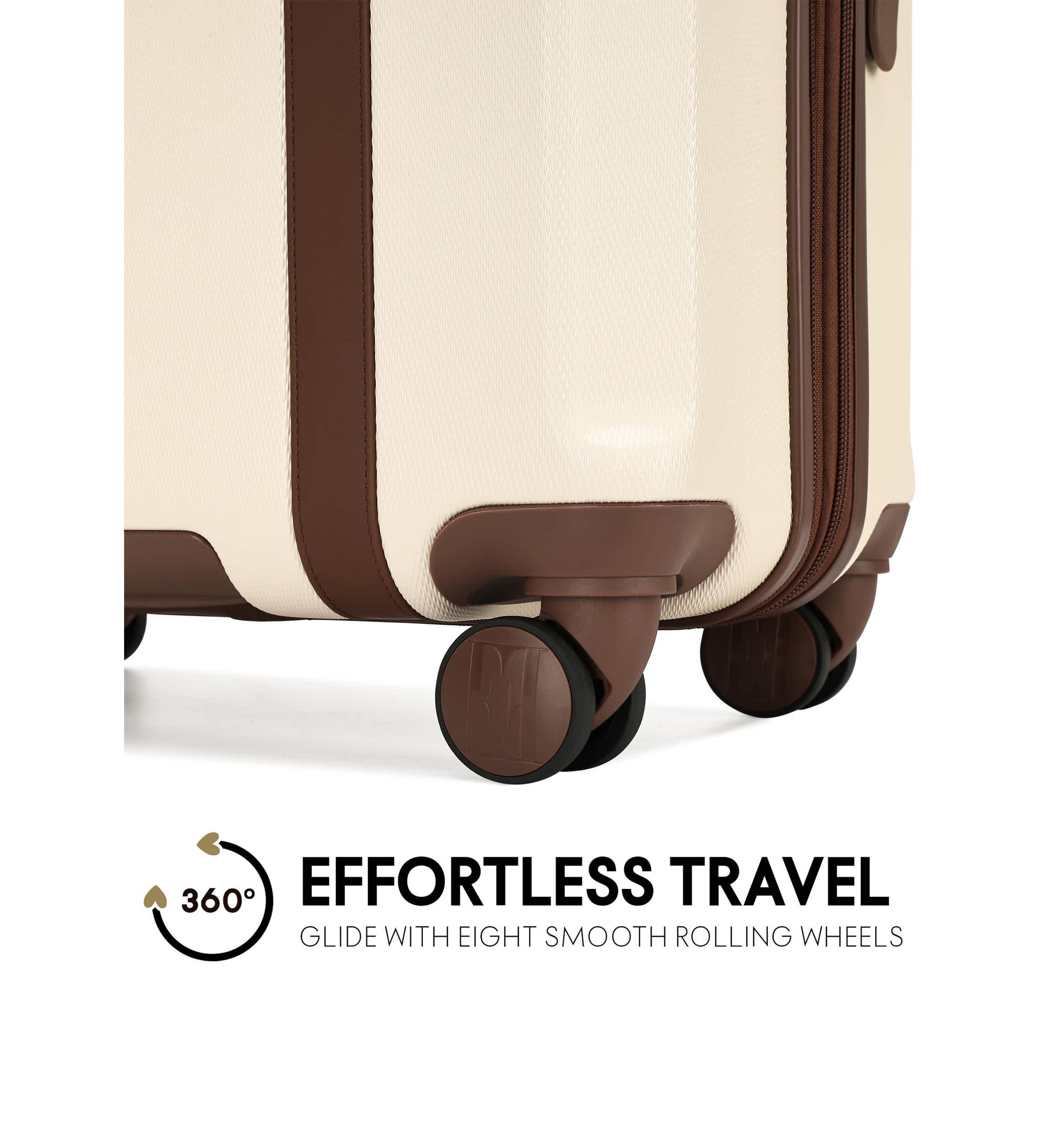 Luxe Journey 3 Piece Expandable Retro Spinner Luggage Set