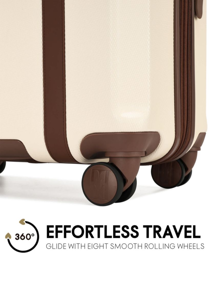 Luxe Journey 3 Piece Expandable Retro Spinner Luggage Set