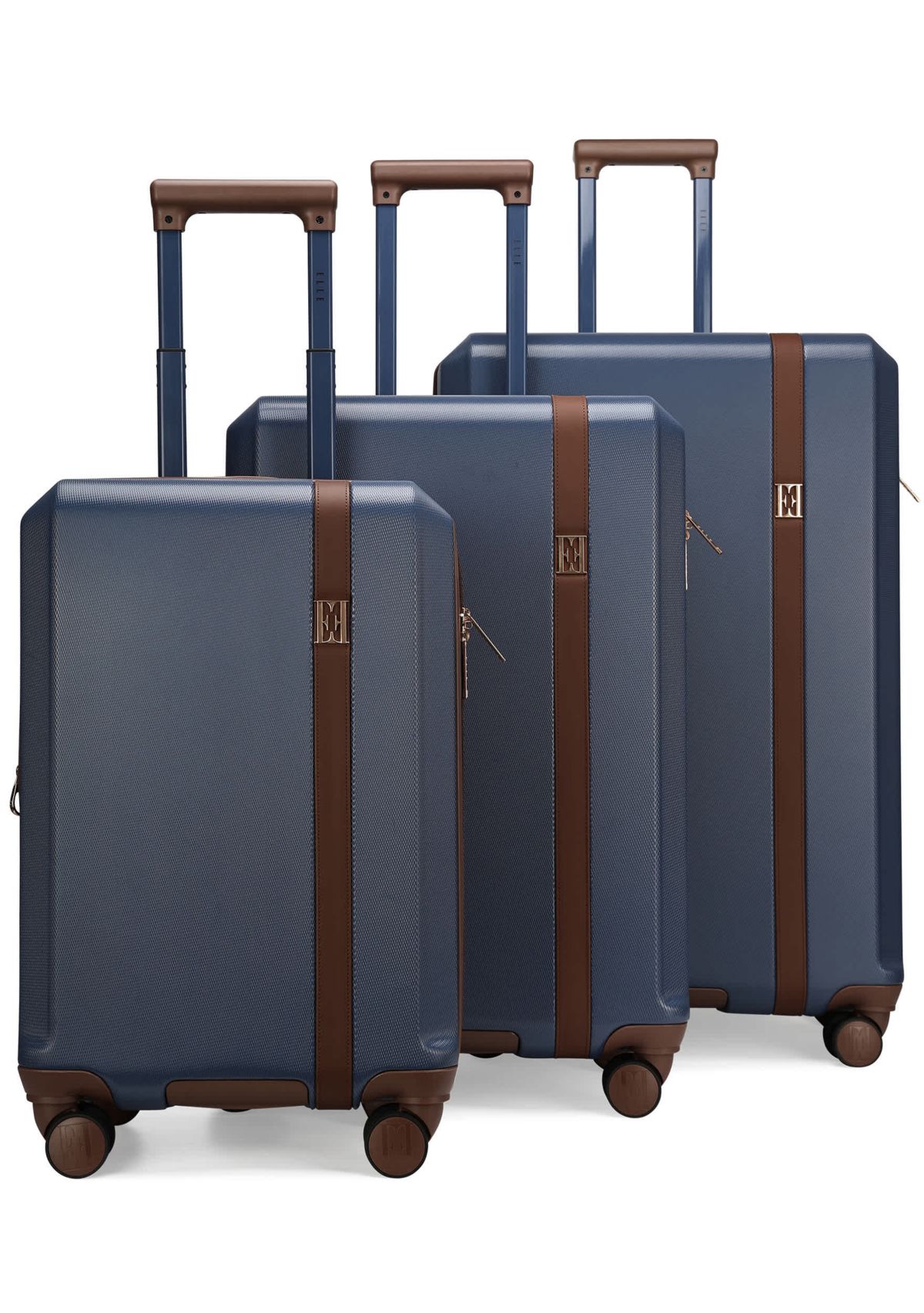 Luxe Journey 3 Piece Expandable Retro Spinner Luggage Set