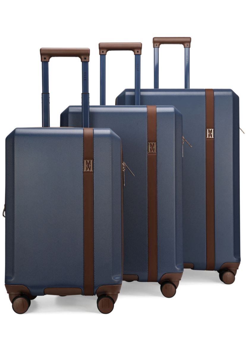 Luxe Journey 3 Piece Expandable Retro Spinner Luggage Set