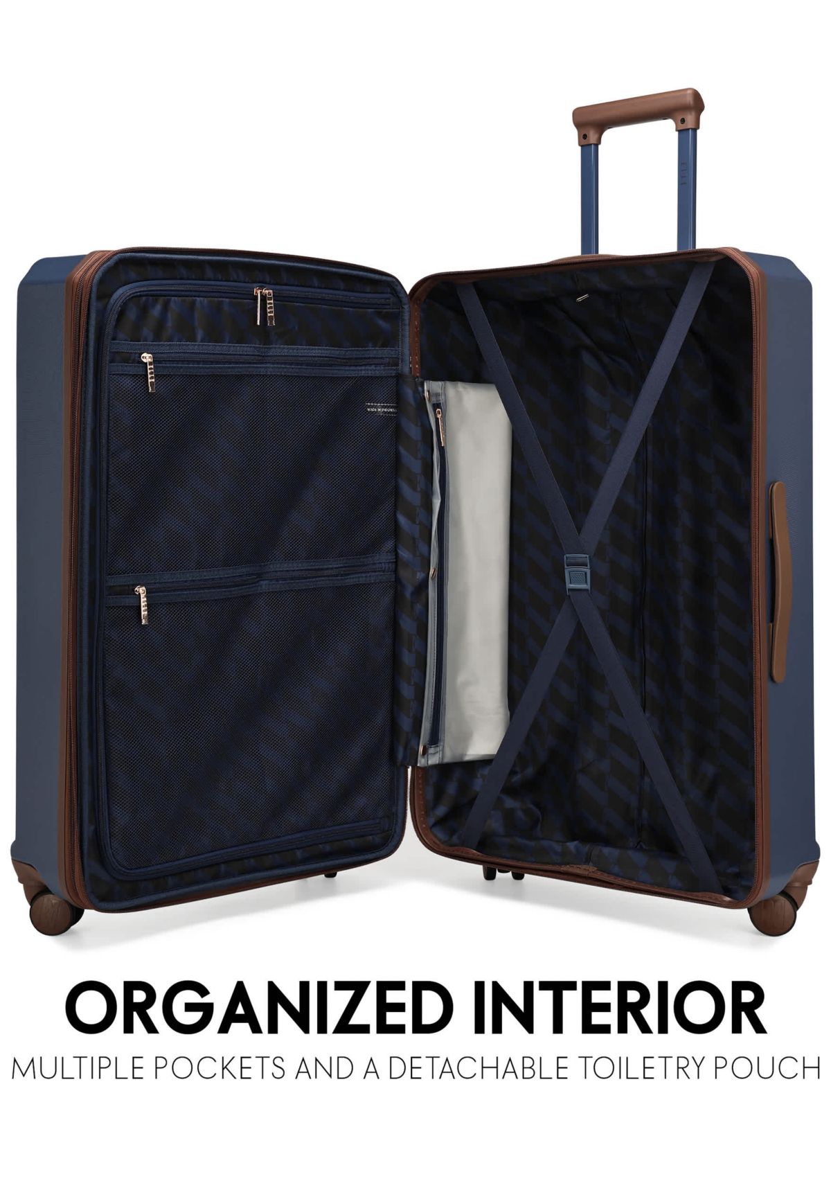Luxe Journey 3 Piece Expandable Retro Spinner Luggage Set