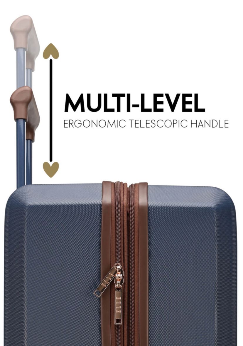 Luxe Journey 3 Piece Expandable Retro Spinner Luggage Set
