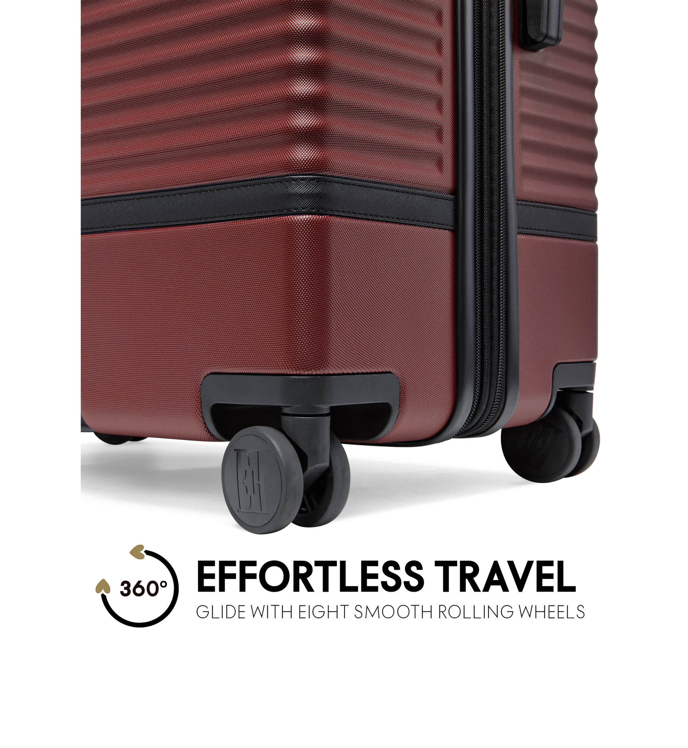 Belleville 3 Piece Expandable Retro Spinner Luggage Set