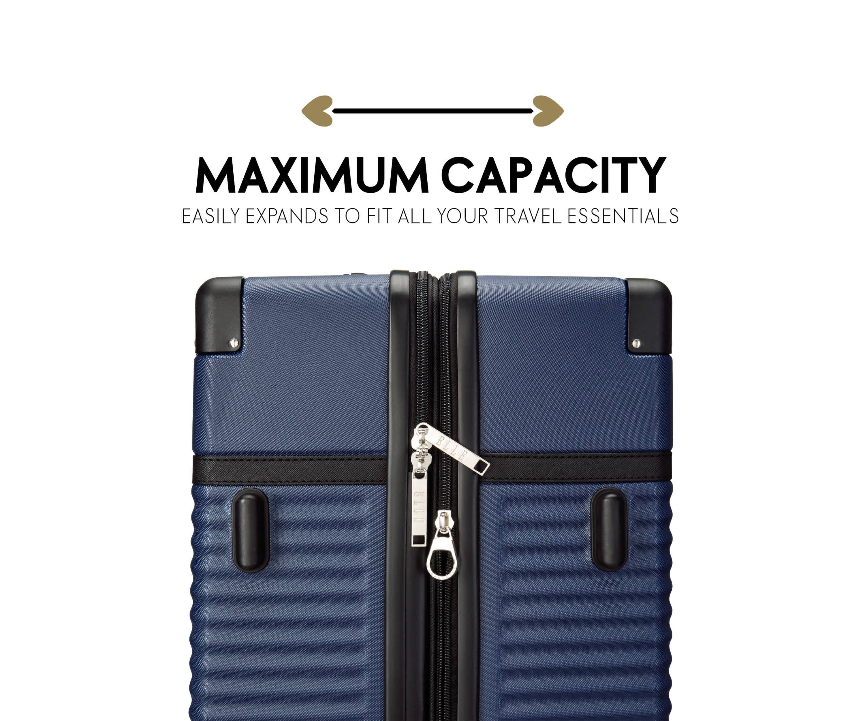 Belleville 3 Piece Expandable Retro Spinner Luggage Set