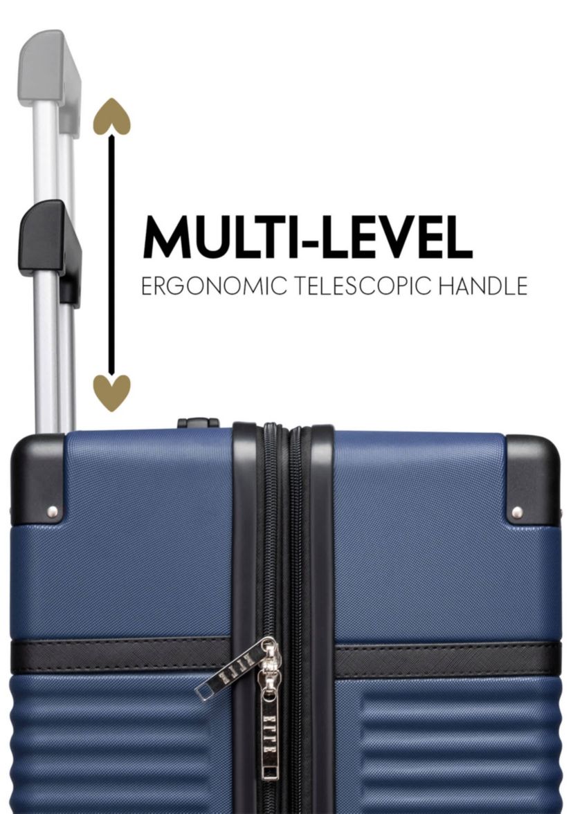 Belleville 3 Piece Expandable Retro Spinner Luggage Set
