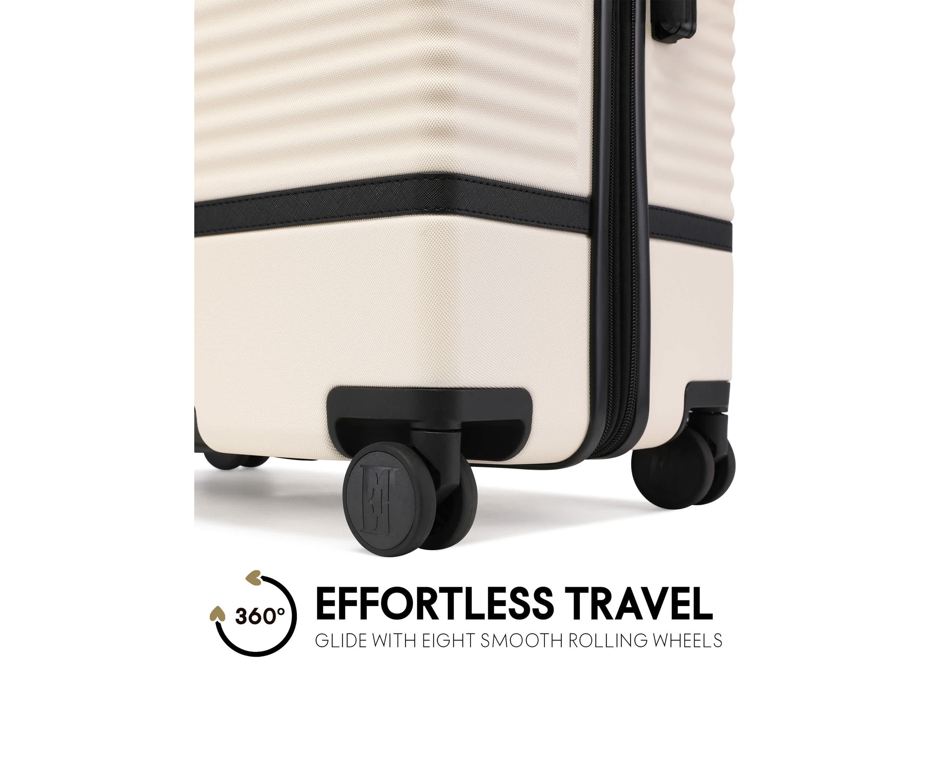 Belleville 3 Piece Expandable Retro Spinner Luggage Set