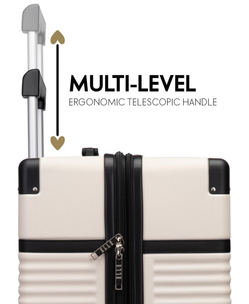 Belleville 3 Piece Expandable Retro Spinner Luggage Set