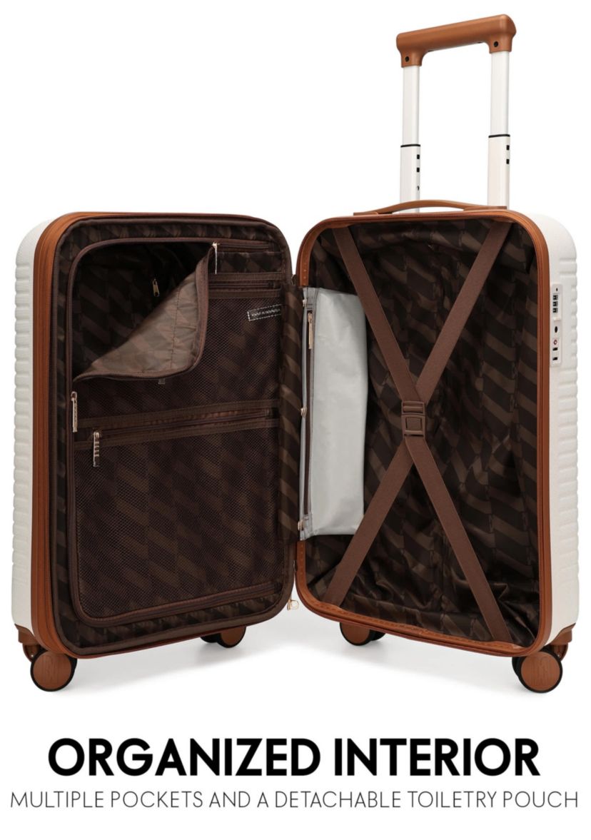 Escape Expandable Carry-on Suitcase with Front Laptop Pocket