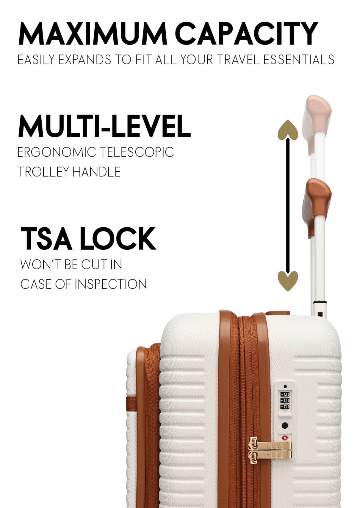 Escape Expandable Carry-on Suitcase with Front Laptop Pocket