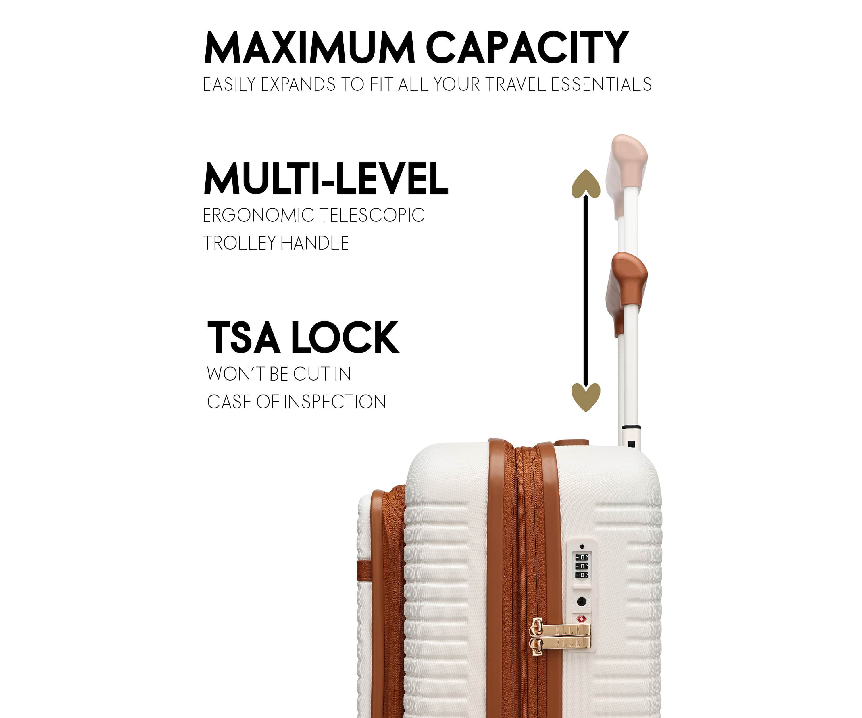 Escape Expandable Carry-on Suitcase with Front Laptop Pocket