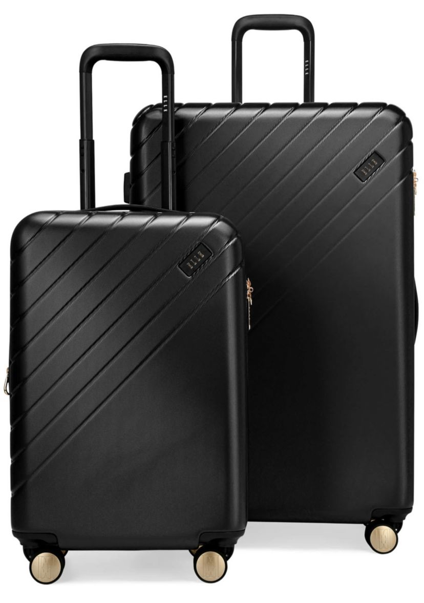Louvre 2 Piece Expandable Polycarbonate Spinner Luggage Set