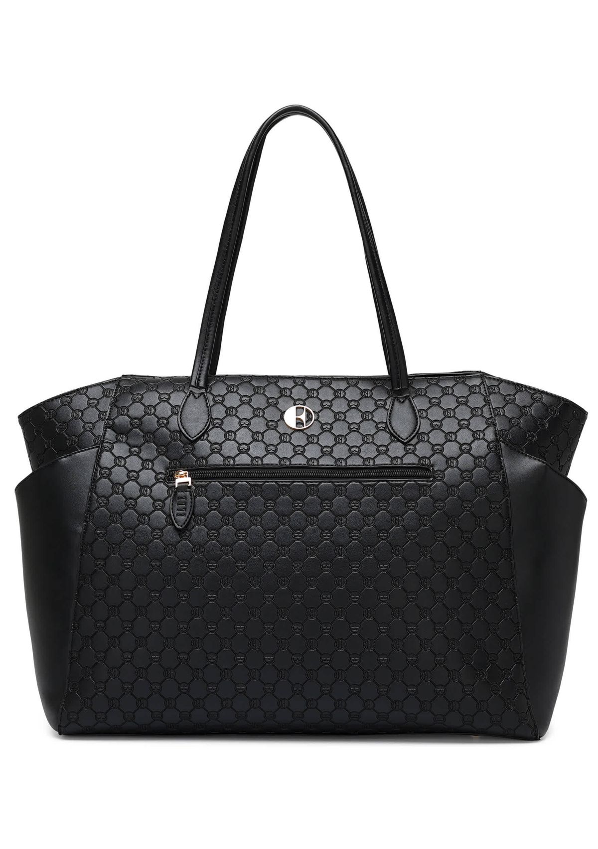 Compass 32L Vegan Leather Monogram Weekender Tote Bag
