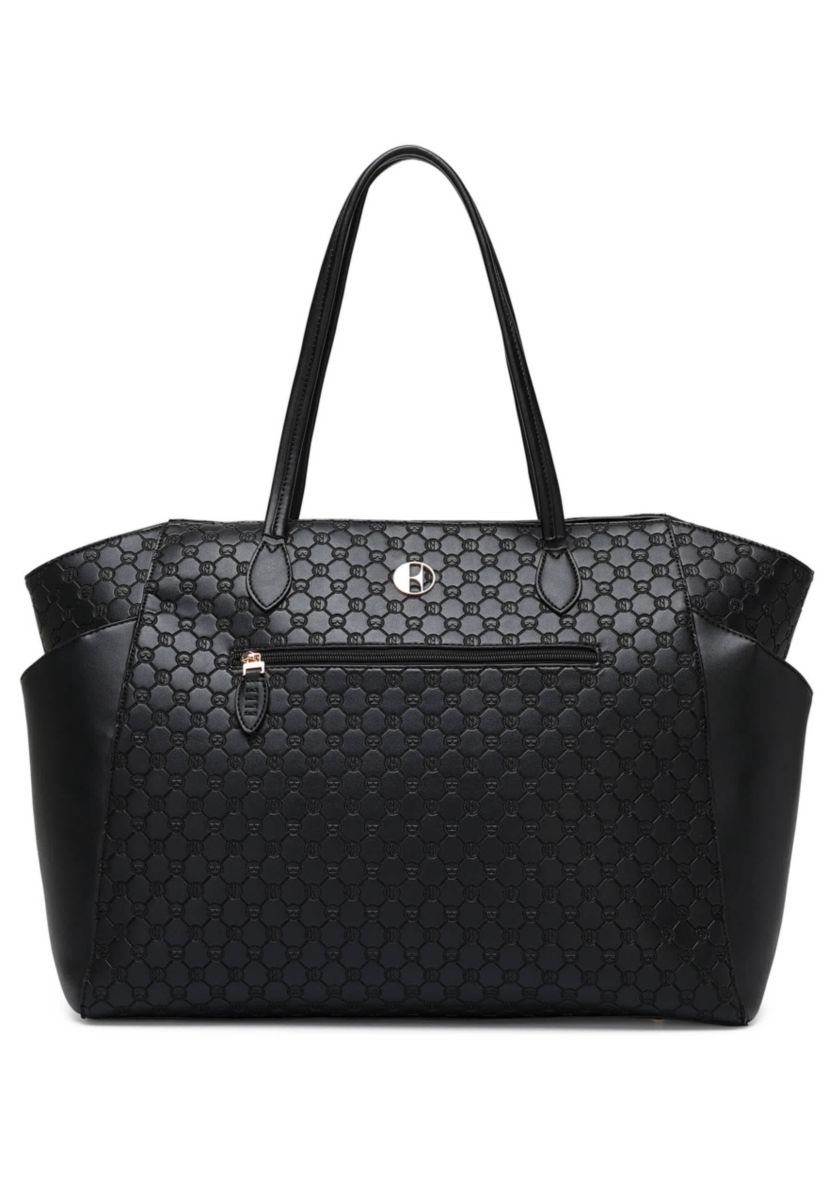 Compass 32L Vegan Leather Monogram Weekender Tote Bag