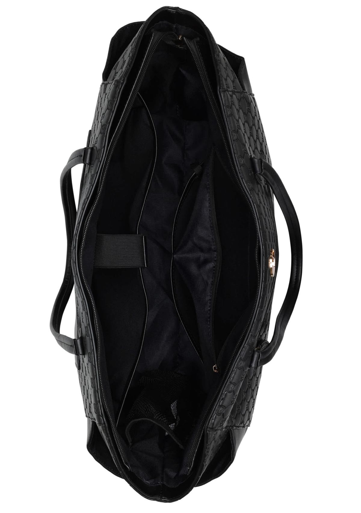 Compass 32L Vegan Leather Monogram Weekender Tote Bag