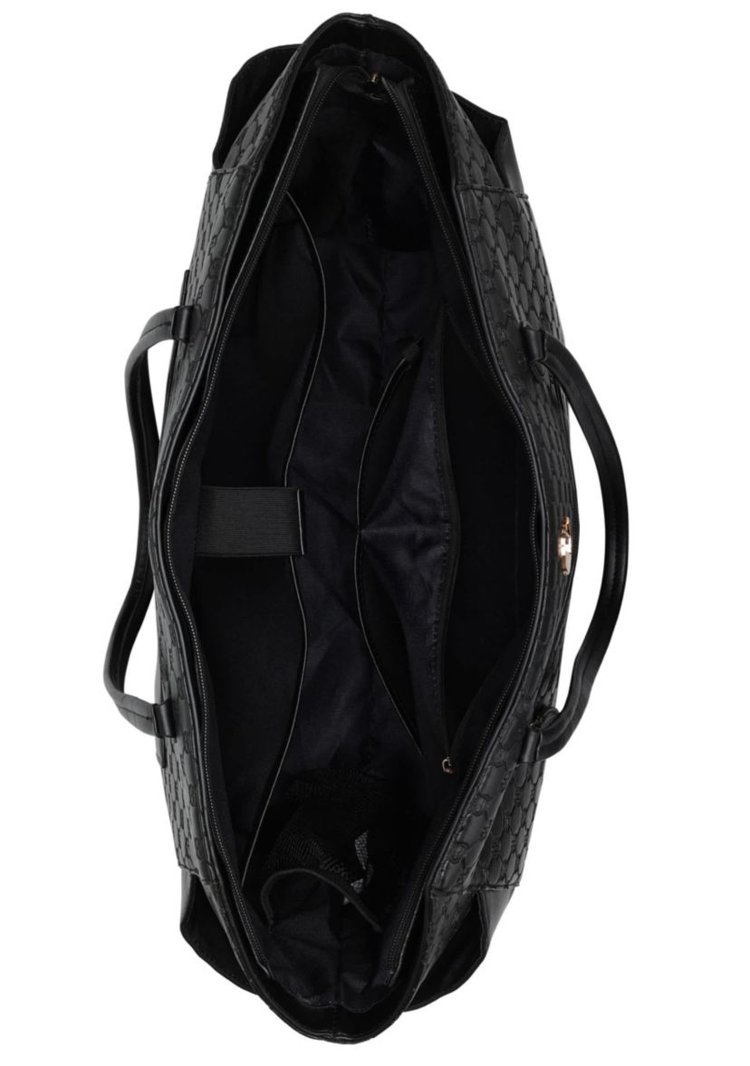 Compass 32L Vegan Leather Monogram Weekender Tote Bag