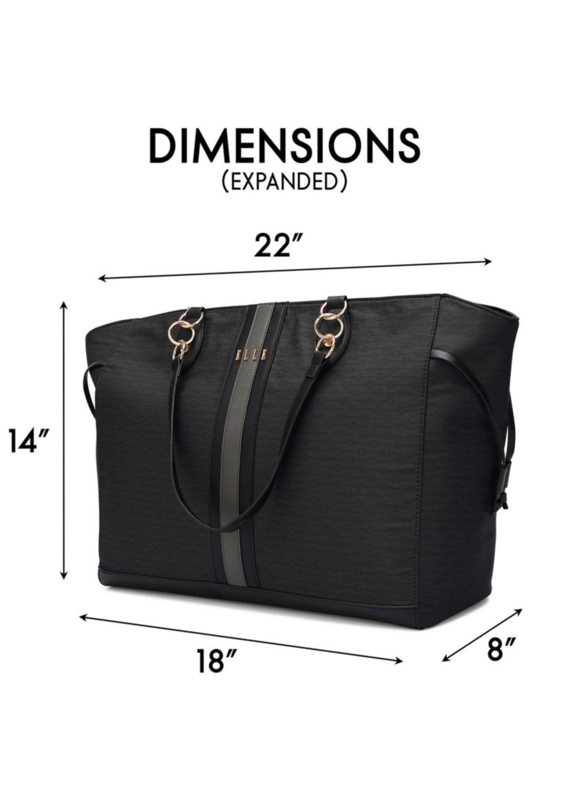 Eleganza 32L Monogram Weekender Tote Bag