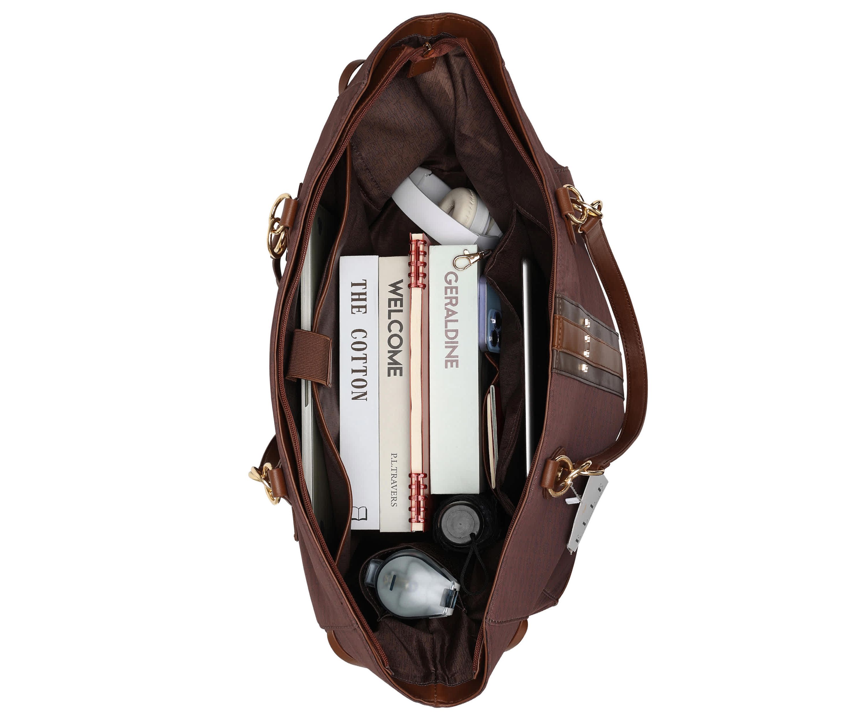Eleganza 32L Monogram Weekender Tote Bag