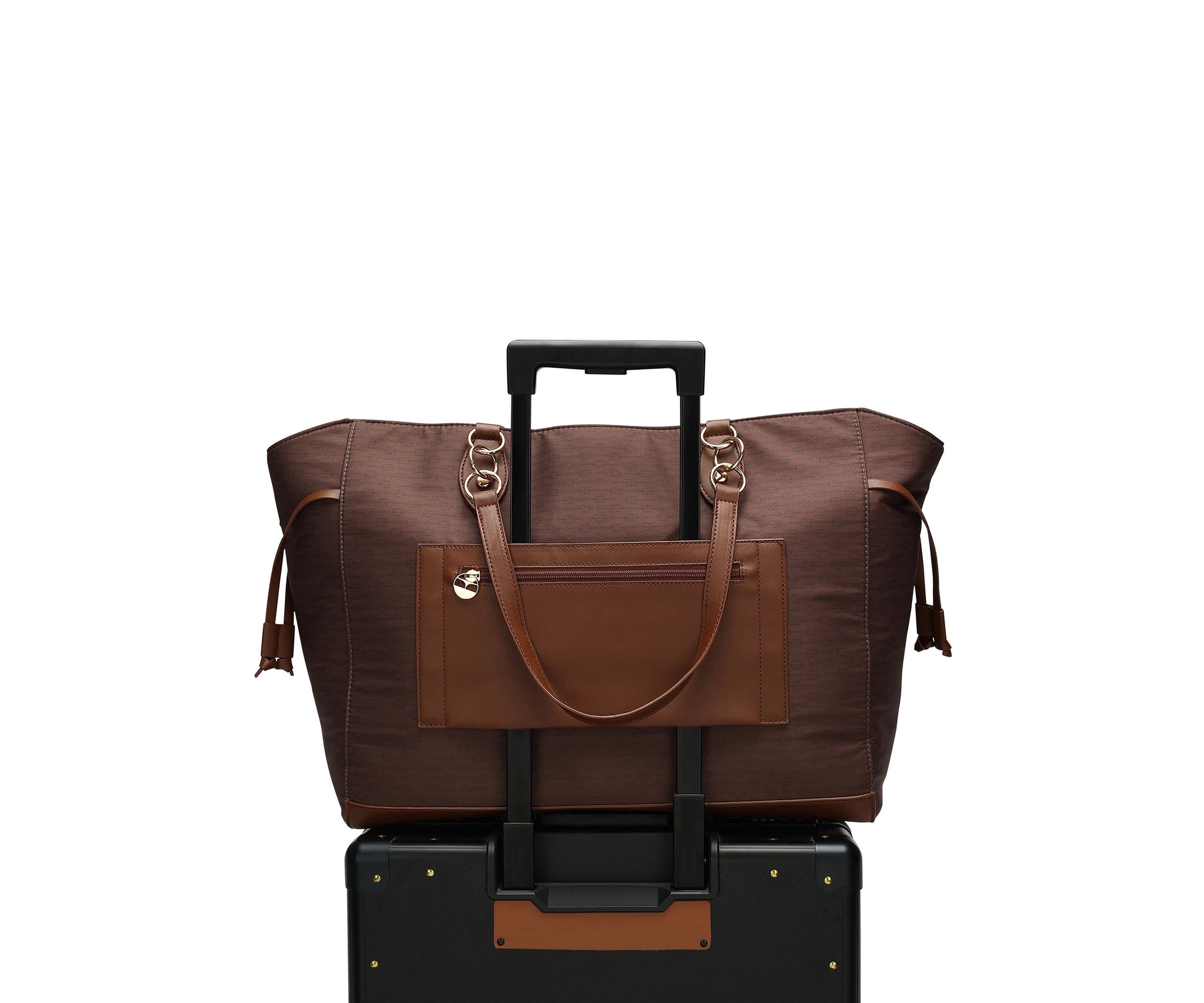 Eleganza 32L Monogram Weekender Tote Bag