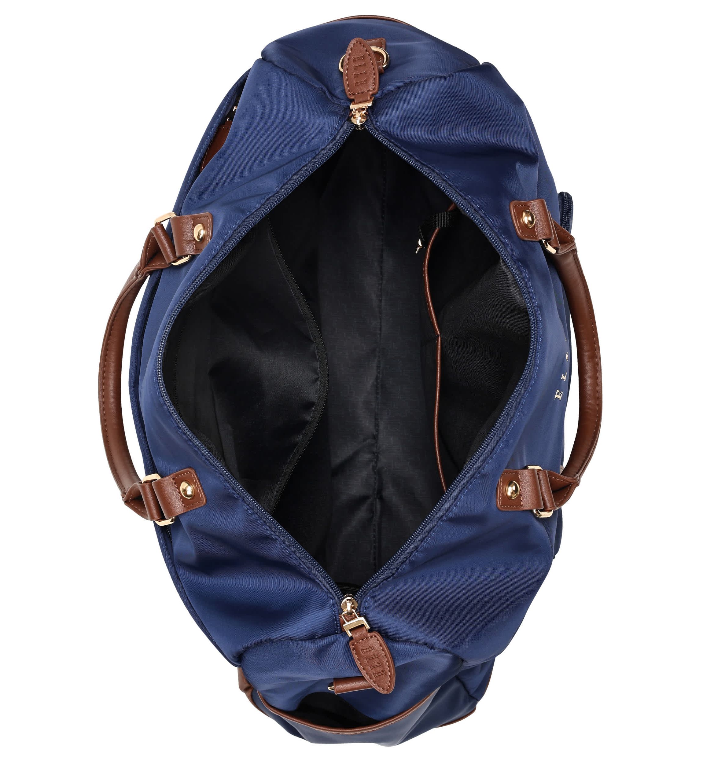 Luxe Journey 30L Twill and Vegan Leather Weekender Duffel Bag