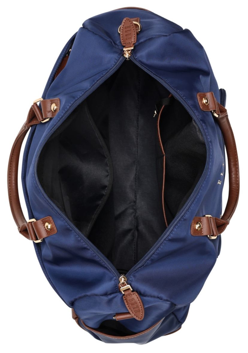 Luxe Journey 30L Twill and Vegan Leather Weekender Duffel Bag