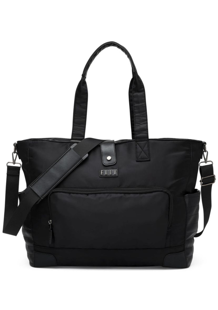 Voyage 25L Twill and Vegan Leather Weekender Tote Bag