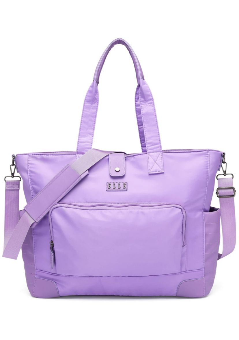 Voyage 25L Twill and Vegan Leather Weekender Tote Bag