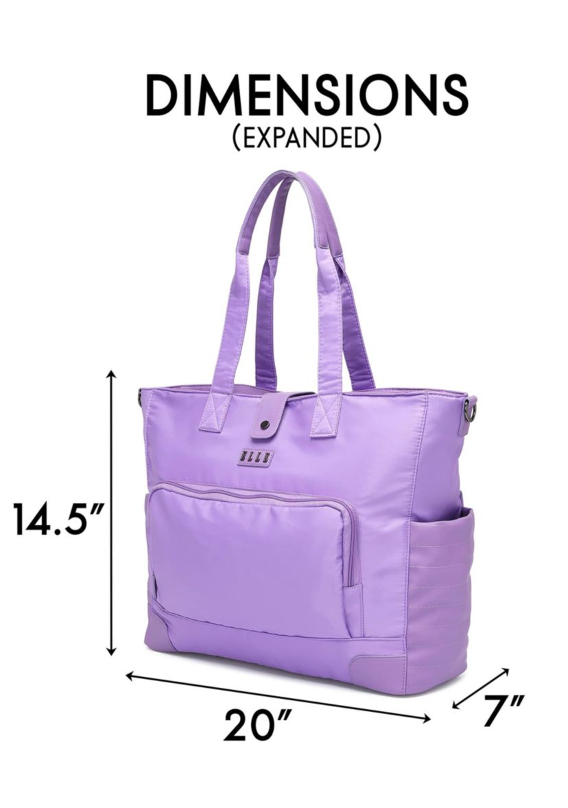 Voyage 25L Twill and Vegan Leather Weekender Tote Bag