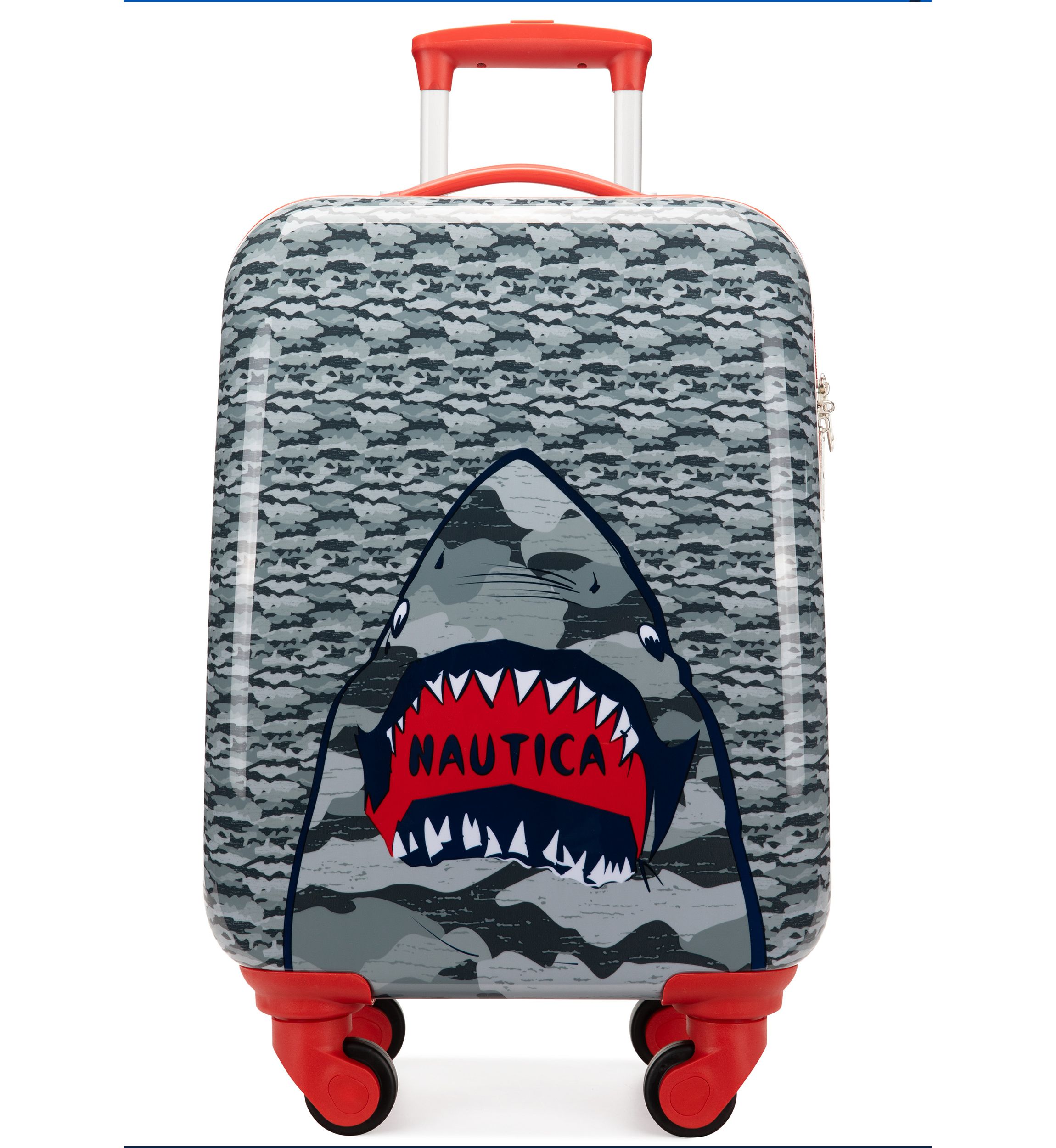 Nautica Kids 18" Airline Approved Carry-on Suitcase | Shark Attack