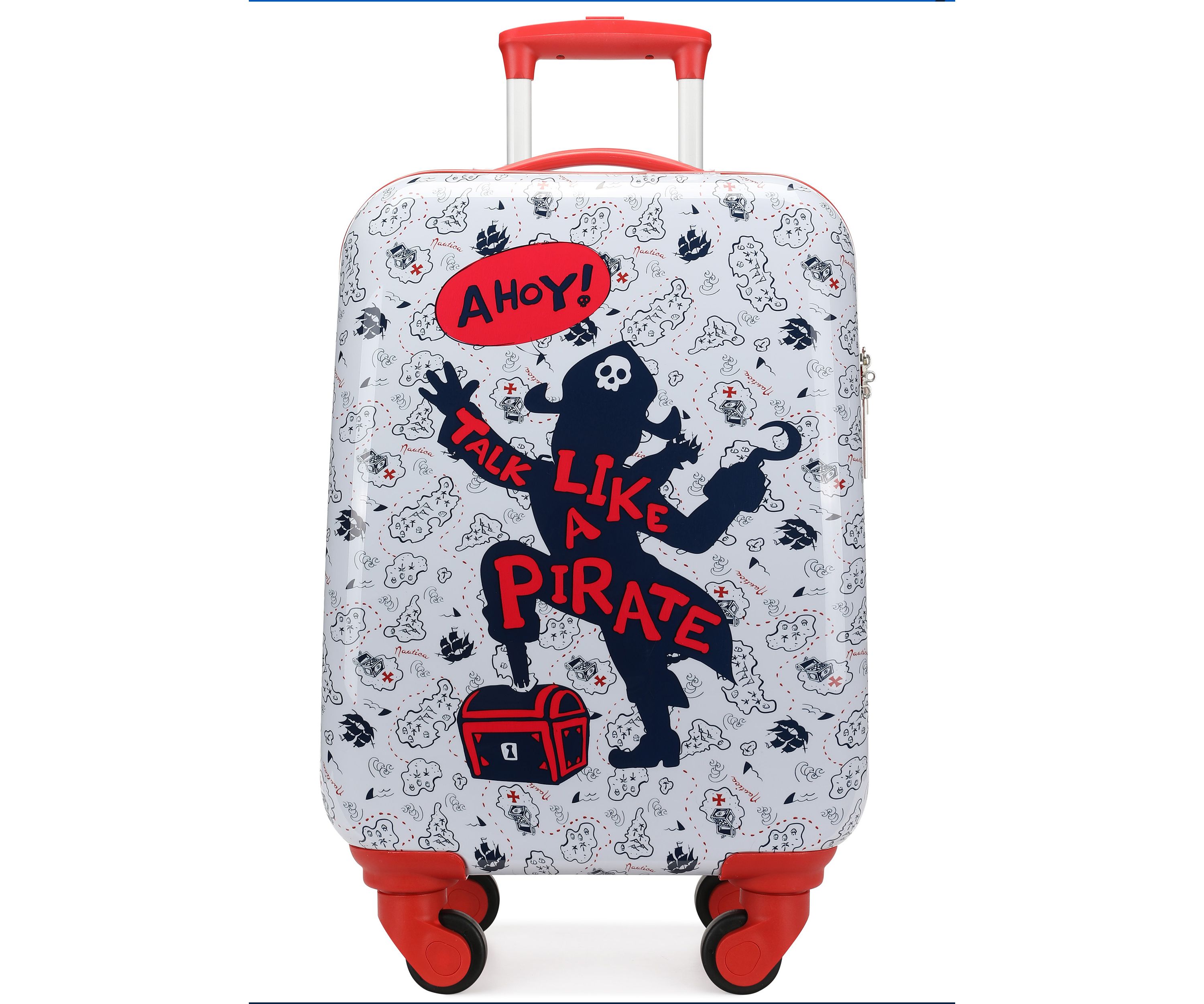 Nautica Kids 18" Airline Approved Carry-on Suitcase | Pirate Ahoy