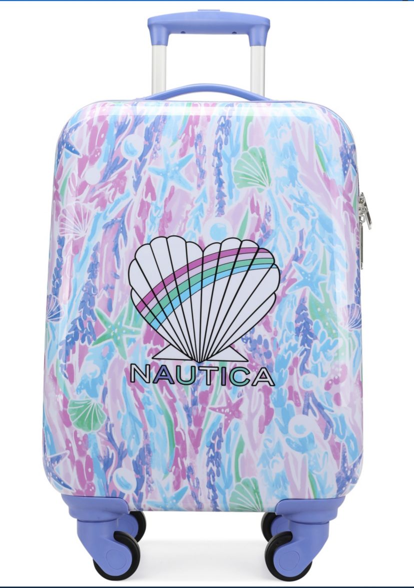 Nautica Kids 18" Airline Approved Carry-on Suitcase | Pastel Shell