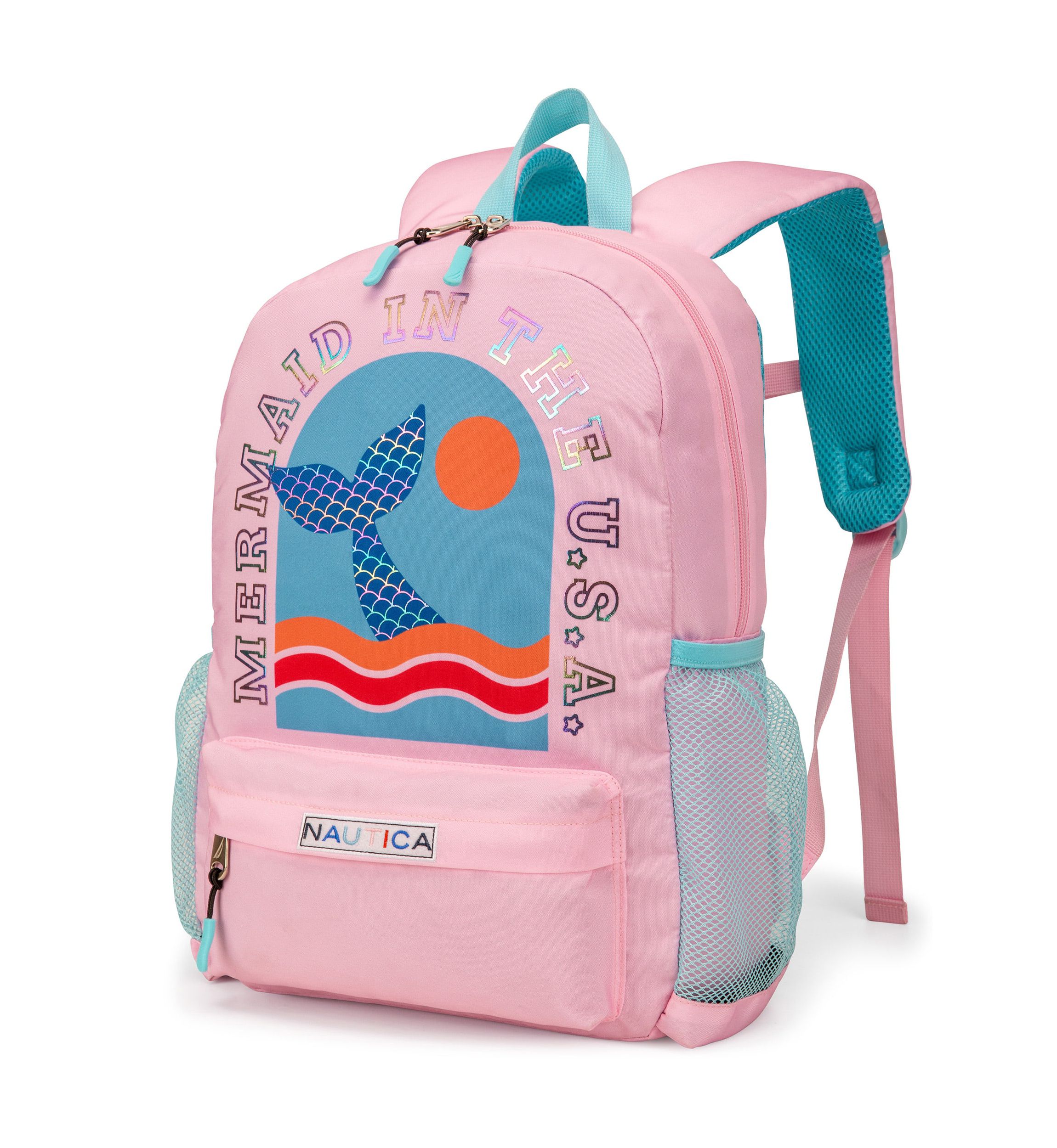 Kids Backpack for Kindergarten, Elementary School | 16" Tall | Mermaid Tail