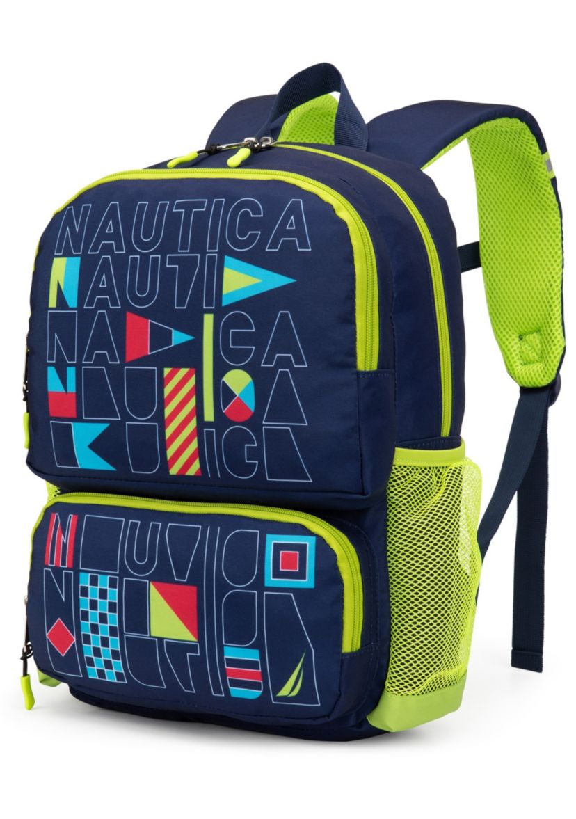 Kids Backpack for Kindergarten, Elementary School | 16" Tall | Flags