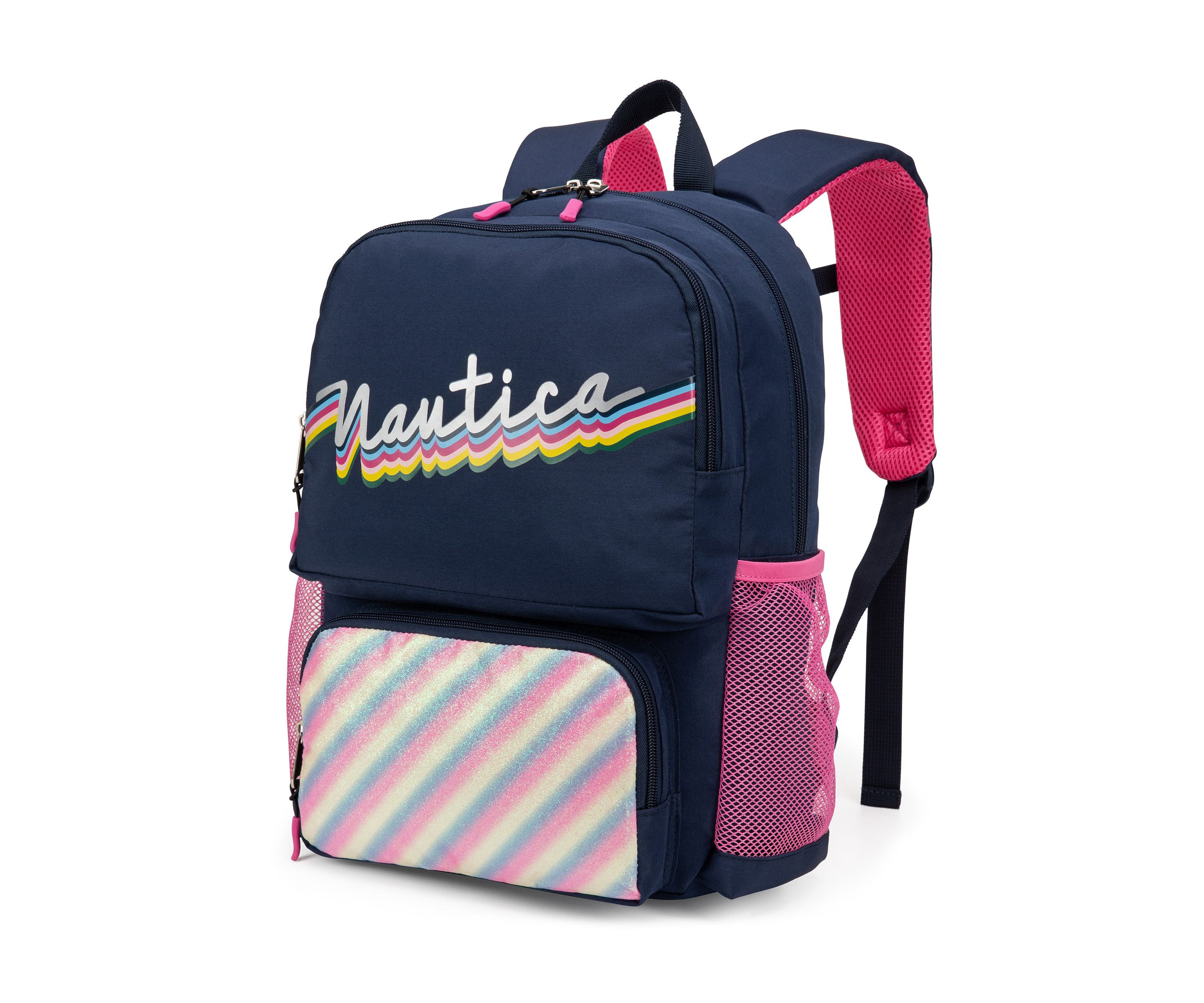 Kids Backpack for Kindergarten, Elementary School | 16" Tall | Retro Rainbow