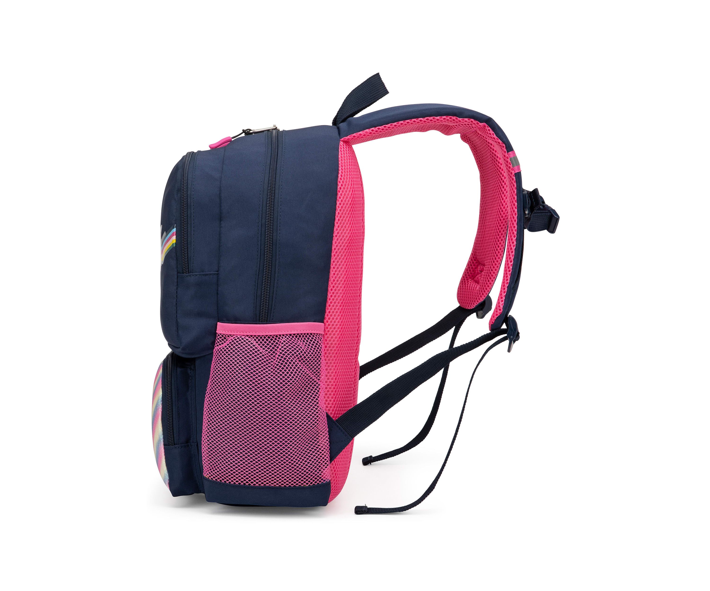 Kids Backpack for Kindergarten, Elementary School | 16" Tall | Retro Rainbow