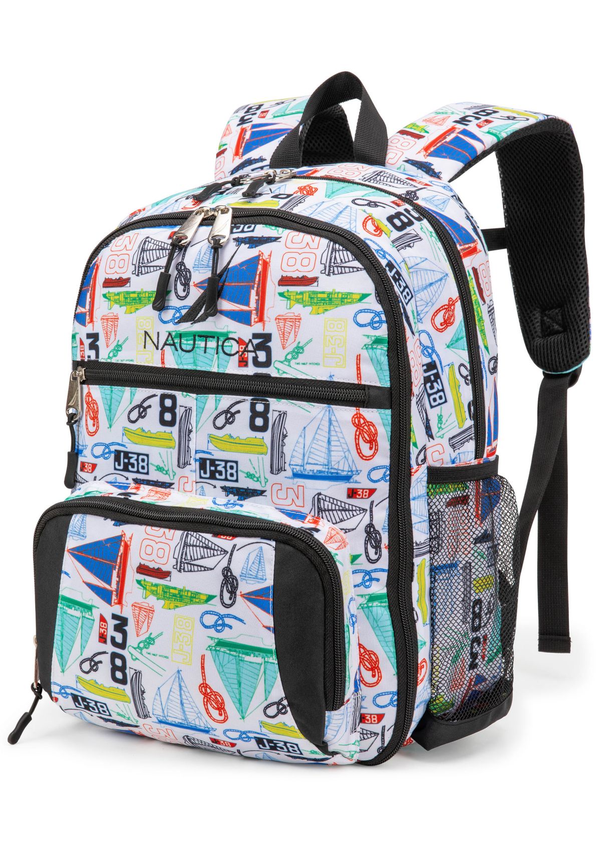 Kids Backpack for Kindergarten, Elementary School | 16" Tall | Sailboats