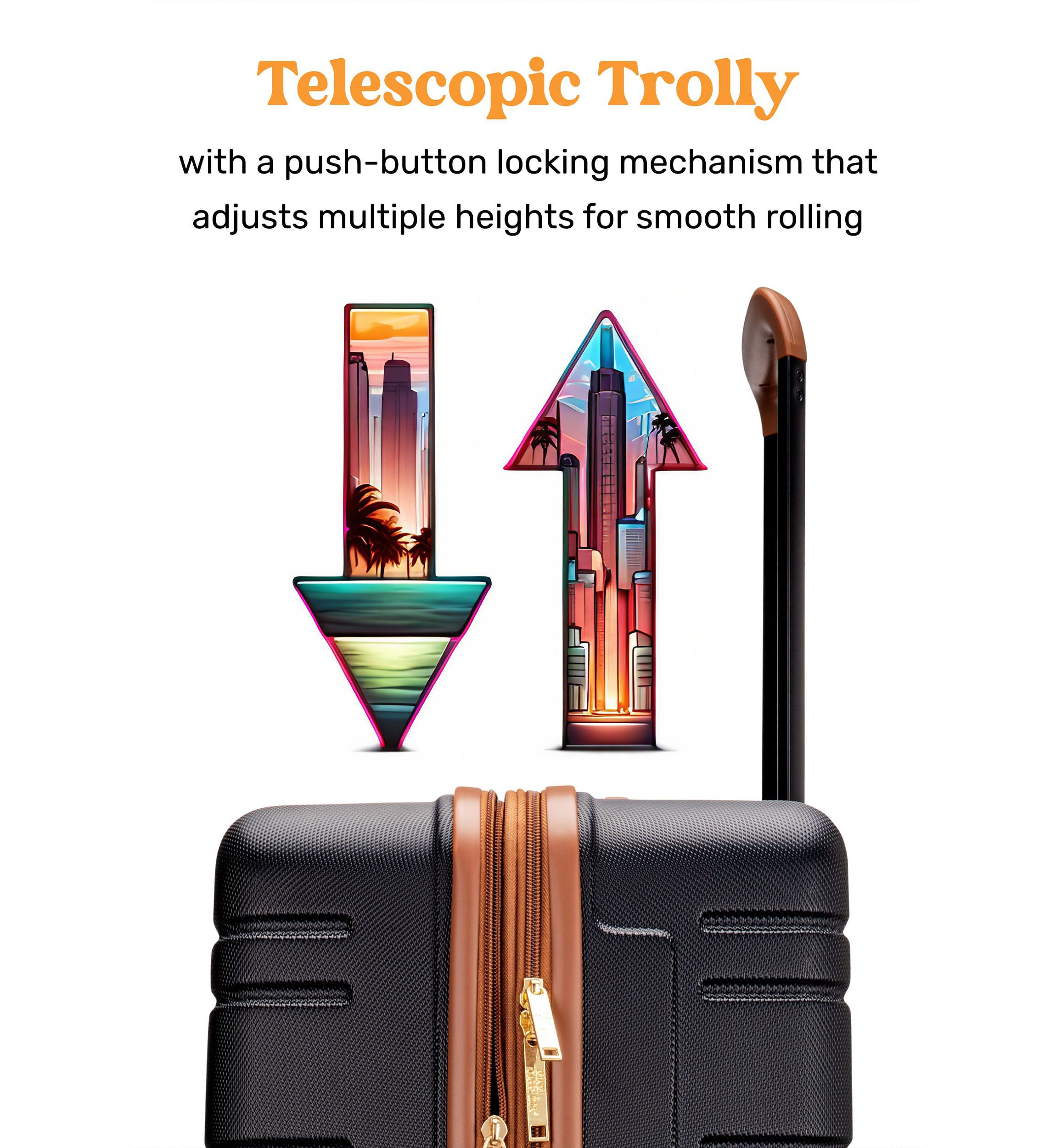 Brickell 3 Piece Expandable Retro Spinner Luggage Set