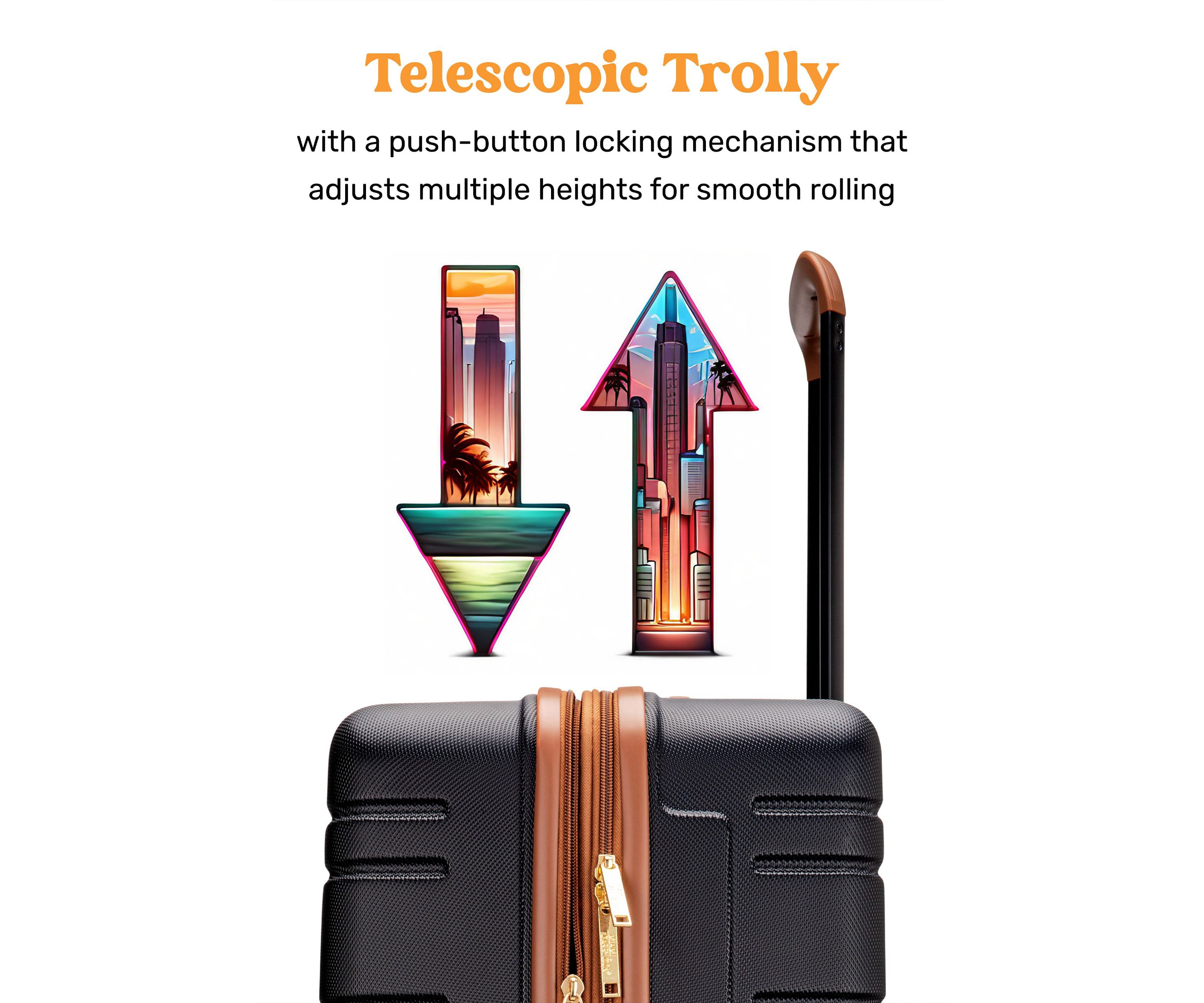 Brickell 3 Piece Expandable Retro Spinner Luggage Set