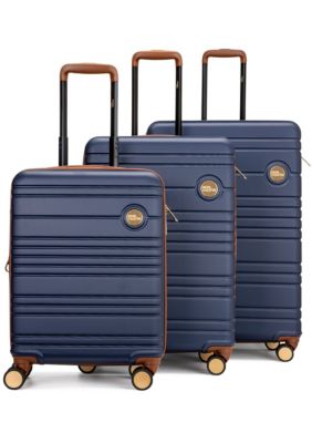 Brickell 3 Piece Expandable Retro Spinner Luggage Set