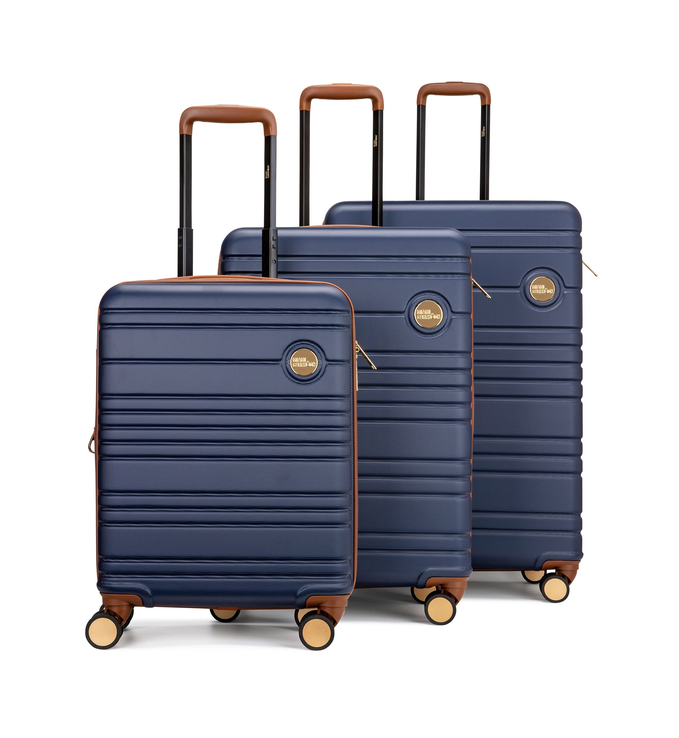 Brickell 3 Piece Expandable Retro Spinner Luggage Set