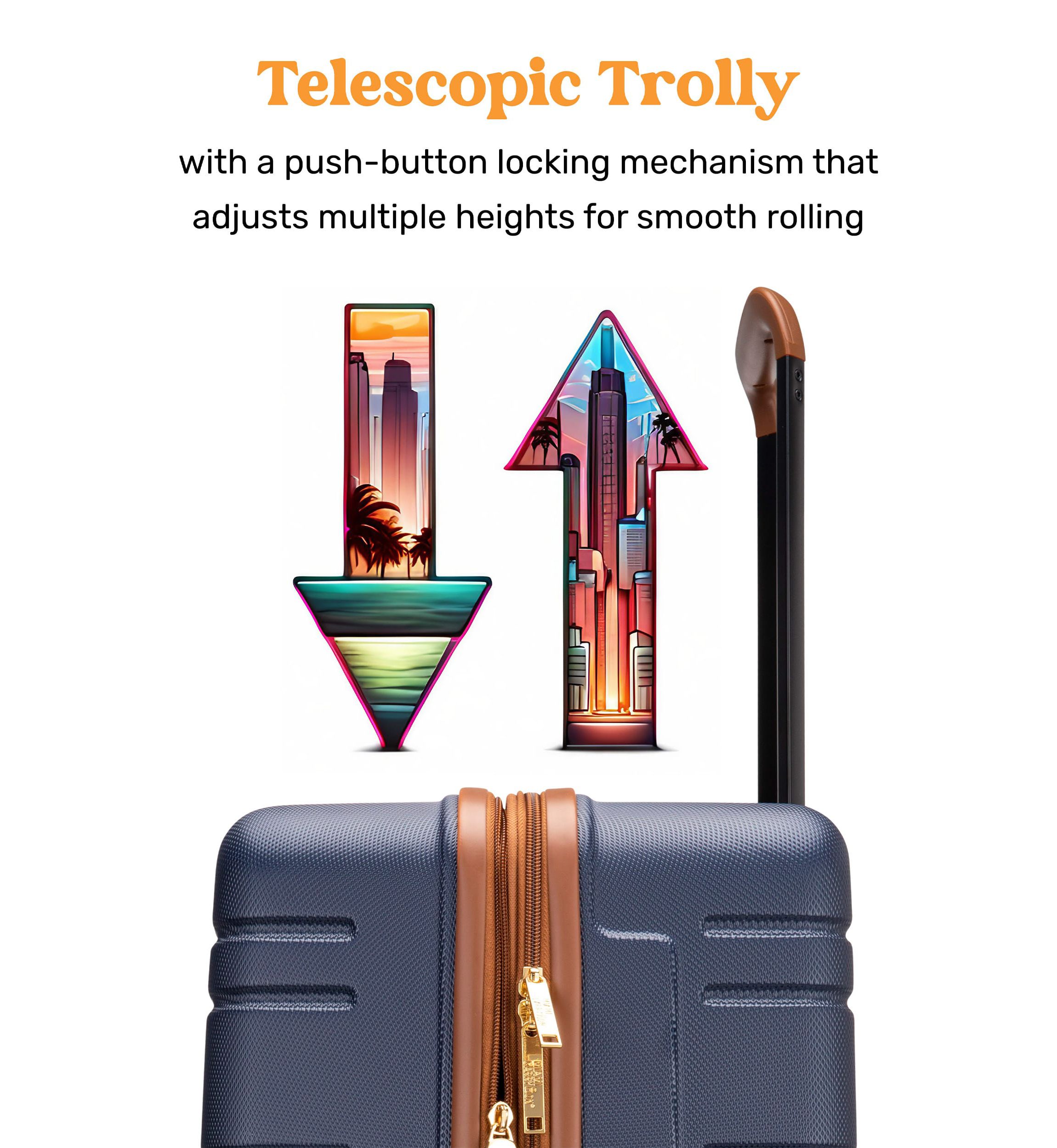 Brickell 3 Piece Expandable Retro Spinner Luggage Set