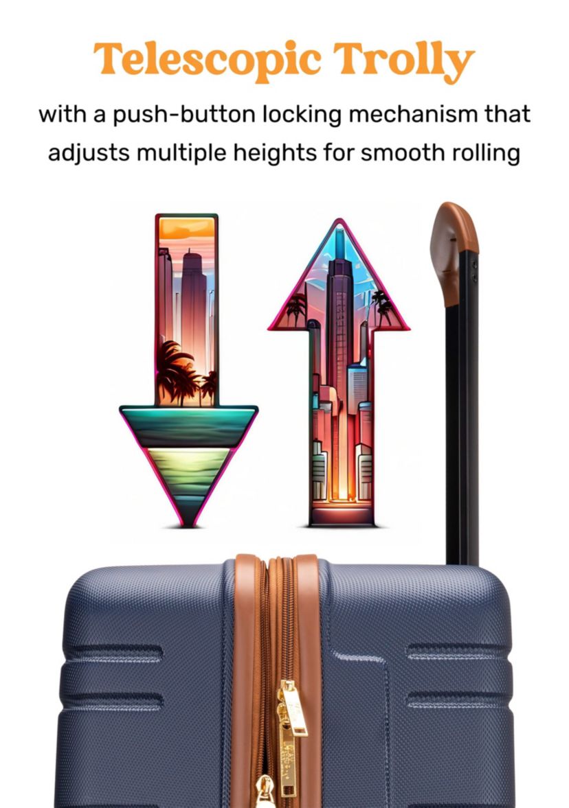 Brickell 3 Piece Expandable Retro Spinner Luggage Set