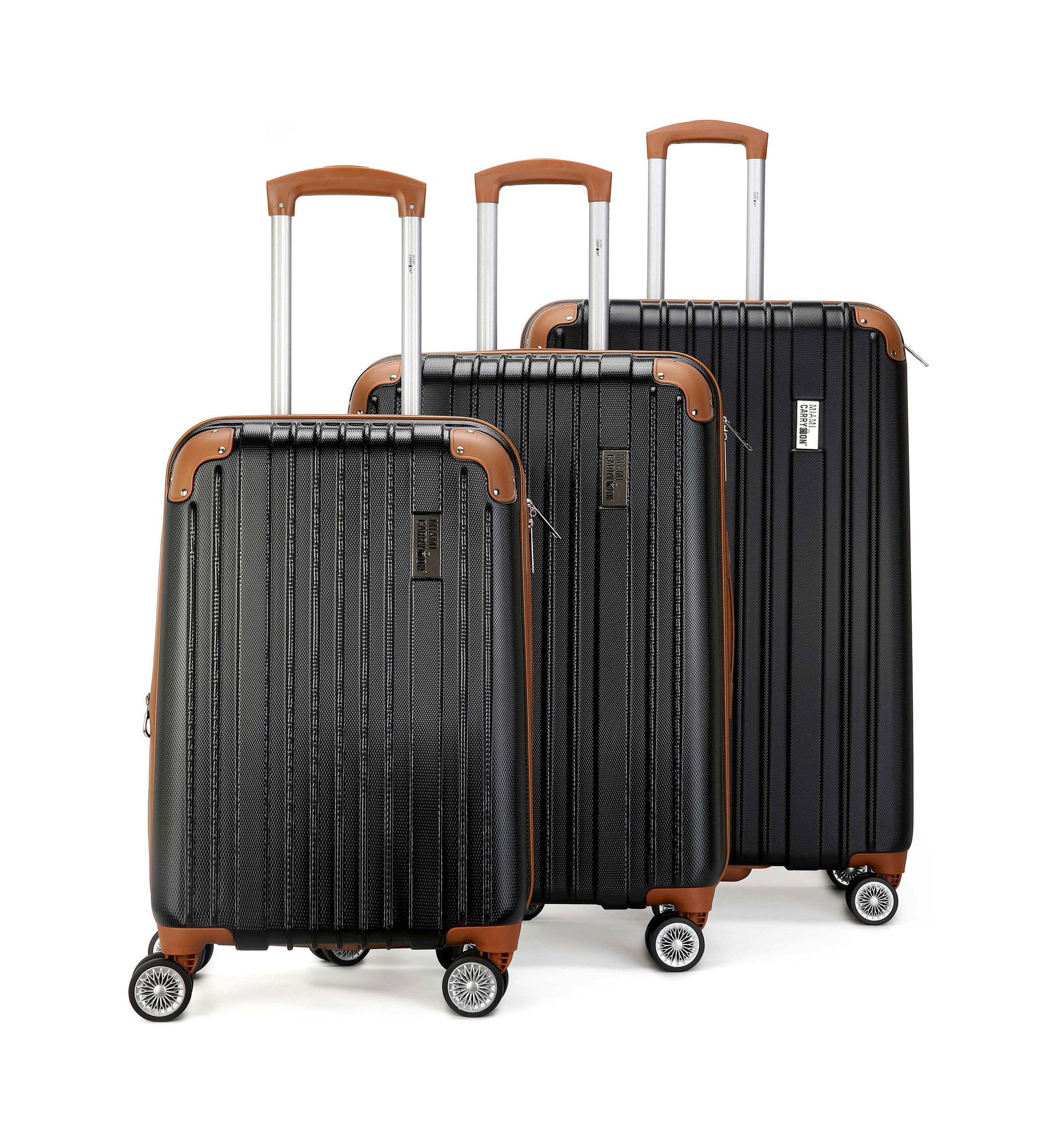 Collins 3 Piece Expandable Retro Spinner Luggage Set