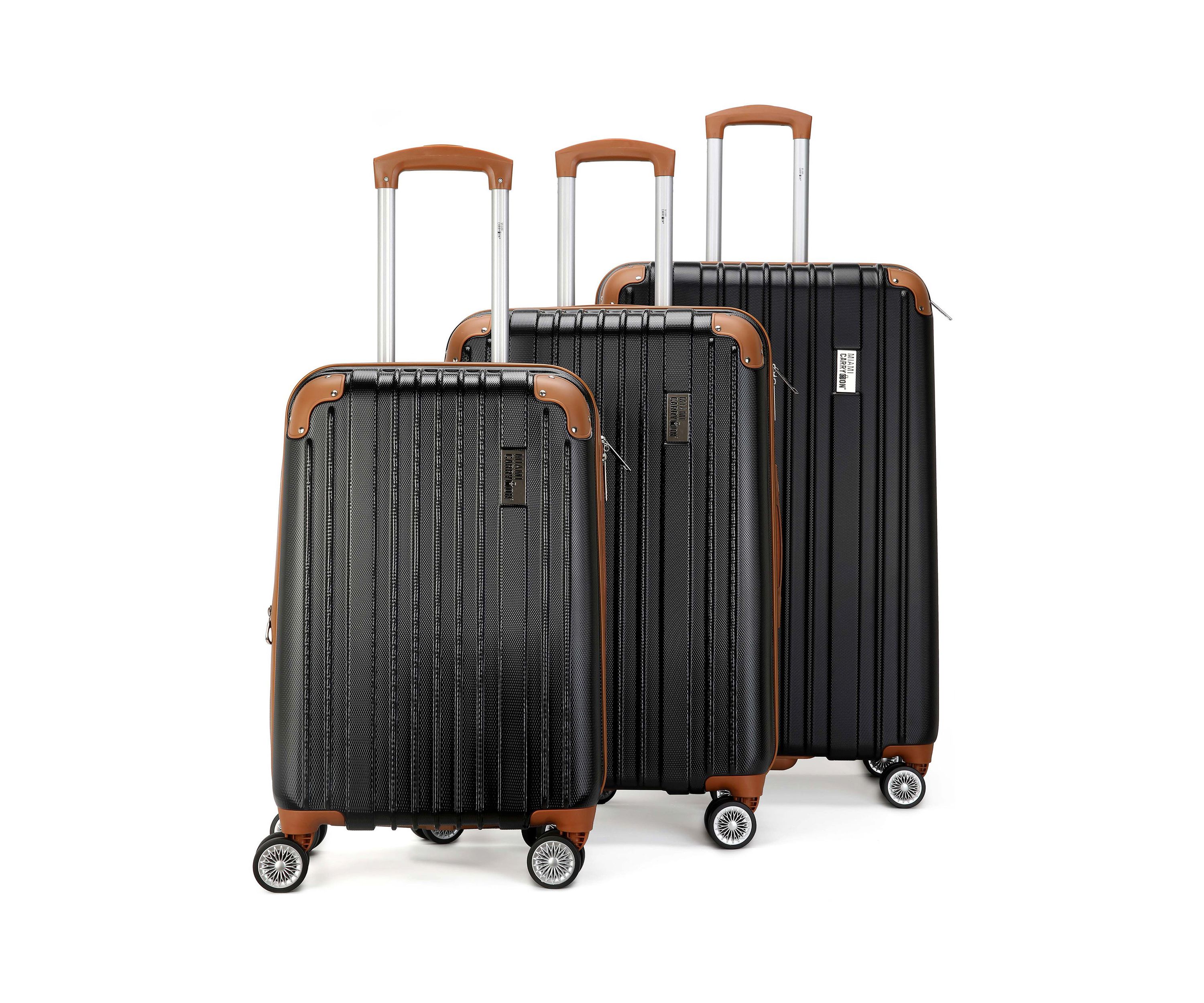 Collins 3 Piece Expandable Retro Spinner Luggage Set