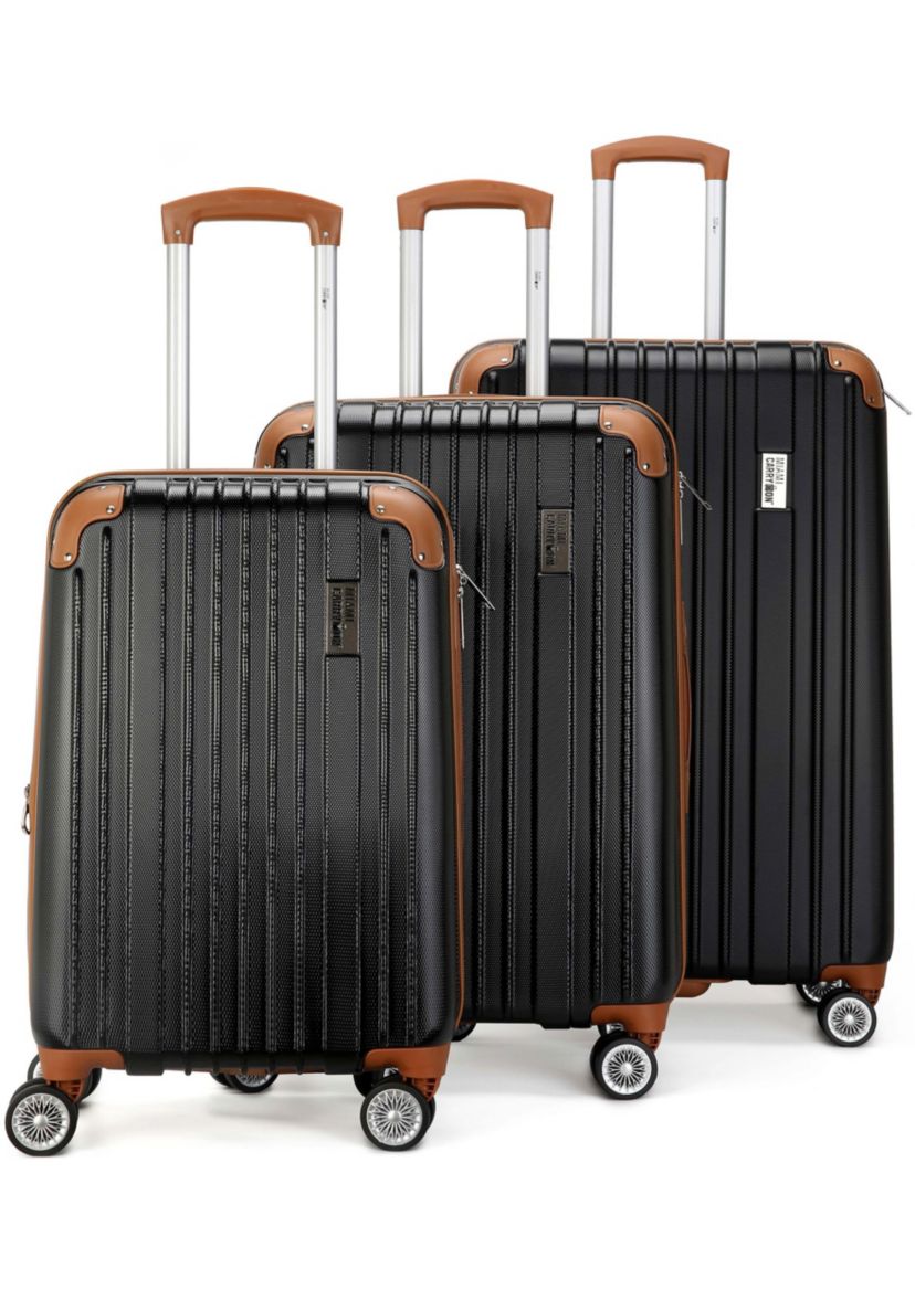 Collins 3 Piece Expandable Retro Spinner Luggage Set