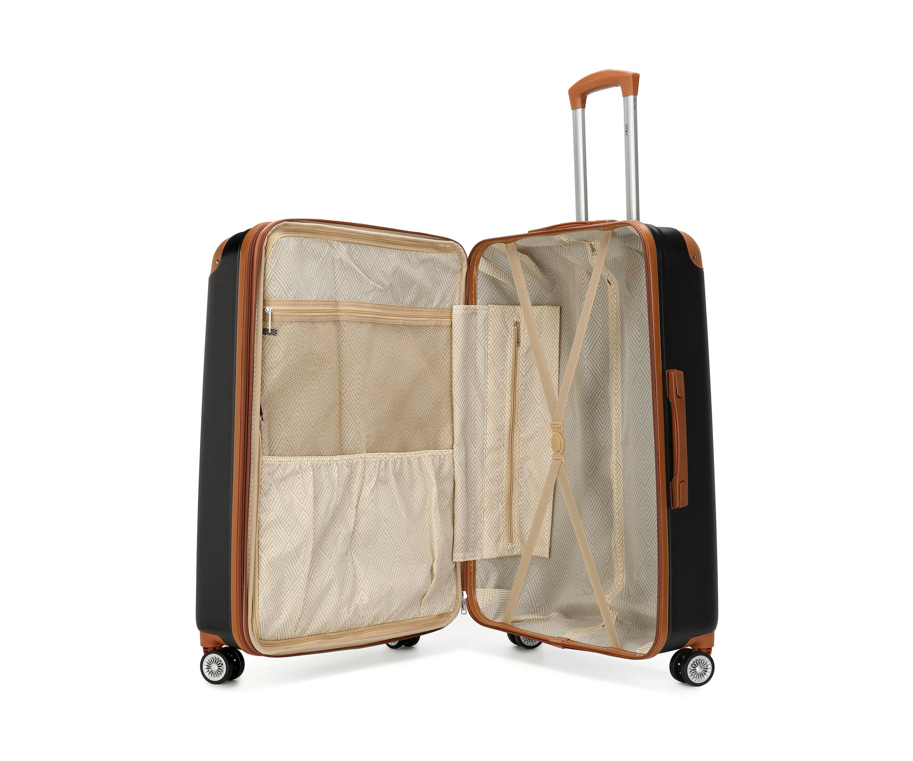 Collins 3 Piece Expandable Retro Spinner Luggage Set
