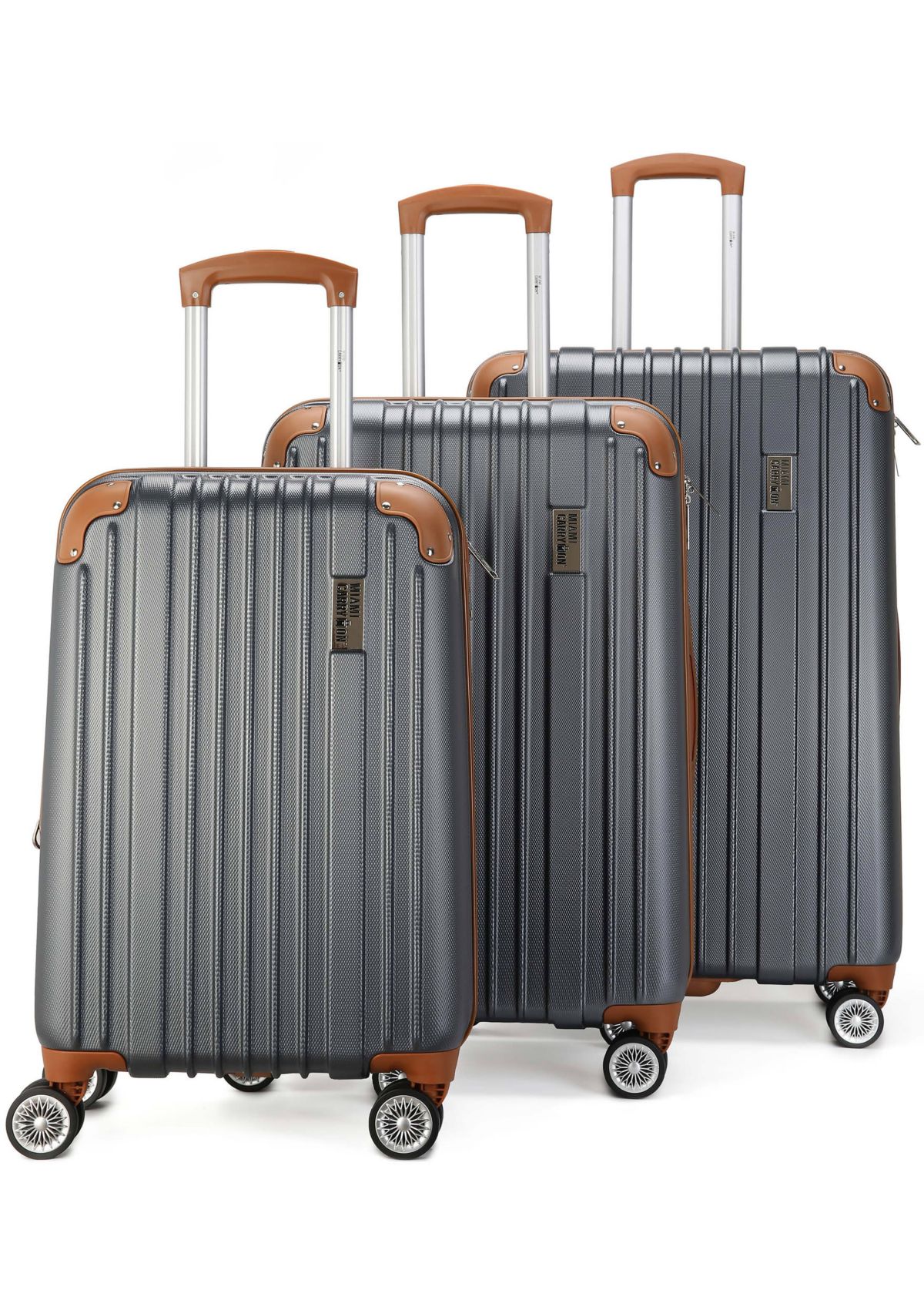 Collins 3 Piece Expandable Retro Spinner Luggage Set