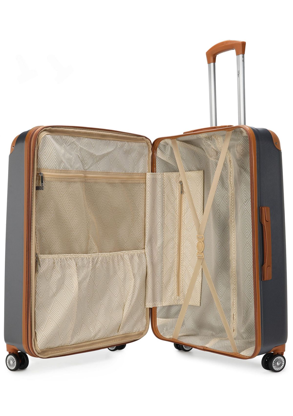 Collins 3 Piece Expandable Retro Spinner Luggage Set